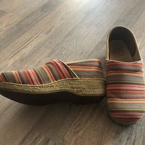 Dansko Espadrille Nursing Clogs